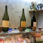 寿司栄 - 3種類の東洋美人　純米吟醸　611　437　372　済川酒造場　山口県