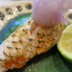 寿司栄 - 握り　富山湾のノドクロの炙り