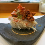 寿司栄 - 握り　香箱蟹　内子　外子　味噌　身