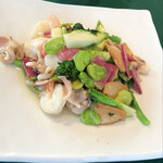 中国飯店 - 海鮮の炒め物