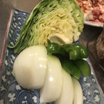 Ha Cchan - 野菜盛り　なんか種類が減った　まみこまみこ
