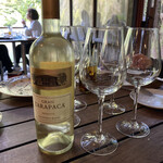 再度山荘 - 白ワインボトル