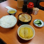 かどや - 中飯しと玉子焼とぶた汁の朝ごはん