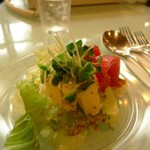 バウワウ - おすすめセットのサラダ