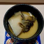 鮨はたけやま - 鮑の茶碗蒸し