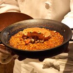 アカ - 香箱蟹のパエリア　山椒のアイオリソース添え