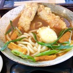 らんぷ若蔵 - 親子天カレーうどん、かやくご飯