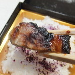 Shinshintei - 日替わり弁当　やまぼうし　１２６０円のおかず　焼き豚肉　【　２０１２年１２月　】