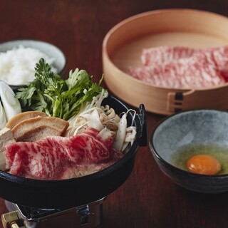 ディナー松阪牛のすき焼き