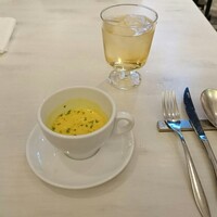 EX marunouchi - カボチャのスープ カップに半分ほど