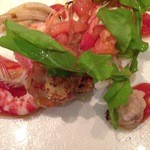 クッチーナ イタリアーナ ガッルーラ - 2012.12 三河産天然赤車海老と三河の魚介のクスクス