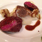 クッチーナ イタリアーナ ガッルーラ - 2012.12 ２種の部位とトリュフのサルサとフォアグラのロールキャベツ
