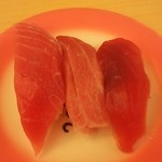 魚魚丸 - 本鮪三種盛り(630円)(201212)