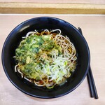 Eki Soba Sobadokoro Nakasendou - 春菊天そば490円。