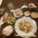 レコードカフェ ミモザバード - 回鍋肉定食　500円