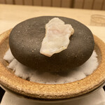 道人 - 虎河豚が石焼きされてます。