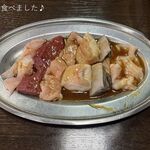 安兵衛 - ホルモン盛り合わせは900円！！！