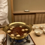 道人 - 鴨鍋　うずらのつくね