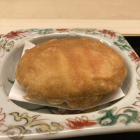 道人 - コッペ蟹のおかき揚げ
                      おかきを砕いて