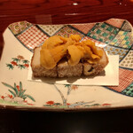 ななにん - 海老芋のから揚げ、根室 雲丹