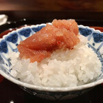 ななにん - 釜炊きご飯と自家製明太子 おかわり♡