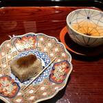 ななにん - 北海道藁ごぼう ごぼう餅、煎茶