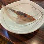 Hokkori Izakaya Suzuya - ライターで炙って食べたホタルイカ