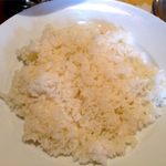 ジャワ - ライス。男性で400g,女性で200g少食なら小盛りを(12.9月訪問）