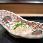 鮨みなと - 皮剥肝のせ