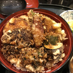 天ぷら 天源 - ①野菜天丼