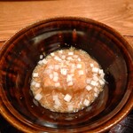 虎白 - 豆腐にクエを使った餡かけ