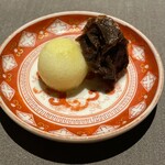 茶禅華 - 箸休め～林檎と台湾の干し梅