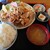 ラーメン太郎 - 料理写真:唐揚げ定食ご飯大盛り
