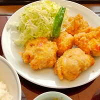 割烹 嶋村 - 若鳥ひとくち揚げ(皿もり) 1,000円 ♪