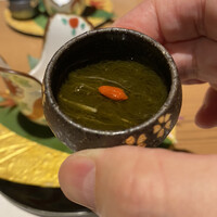 難波 鮨 よこ田 - もずく酢、実は好きなのです