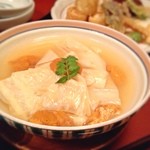 豆水楼 - 雲丹と湯葉の含め煮。京都らしい優しいお味。