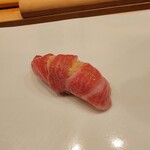 鮨 おおが - 大トロ、蛇腹