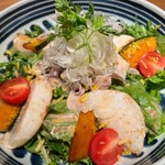 Hakata Torikawa Kohaku No Tsuki - 冬野菜と豚しゃぶの柚子サラダ