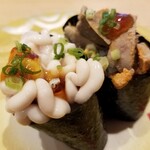 回転寿し トリトン - 真たち白子・あんきも。