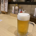 Taishuusakaba Shishimaru - とりあえずの生ビール(*≧∀≦*)