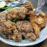 季節料理 藤原 - からあげ塩こうじ、1本チューリップも付けてくれました