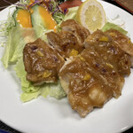 飯山食堂 - 日替り 鶏肉の柚子味噌焼き 700円