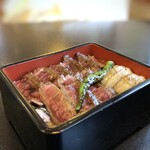 人形町今半 - ◆ステーキ重・・お肉の照りを見るだけで美味しそう。(*^_^*)