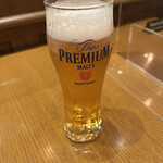 トラットリア・アリオリ - 生ビール(プレモル) 640円