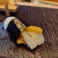 天寿し 横浜店 - スルメイカ 塩辛添え