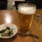 Hanakouji Norihei - ビール＆お通し