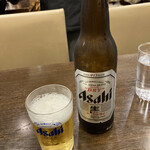 重亭 - 瓶ビールは、アサヒのスーパードライ！