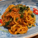 ピッツェリア・エ・バール・レガーメ - 手打ちタリオリーニはシェフが釣ってきた蛸のラグー