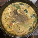 CoCo壱番屋 - なかなかいい感じ。ミルクスープカレーの完成