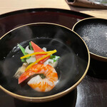 梶川 - 海老芋、海老、鮑